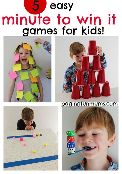 minute to win it games for kids|50 Easy Minute To Win It Games For Kids .